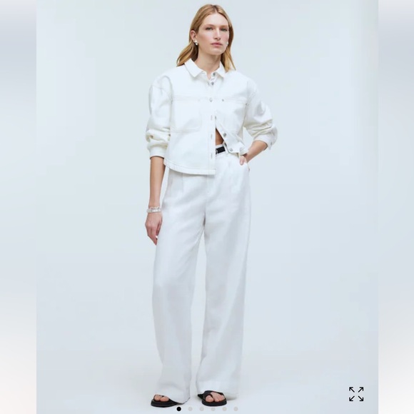 NWOT Madewell The Tall Harlow Wide-Leg Pant in 100% Linen